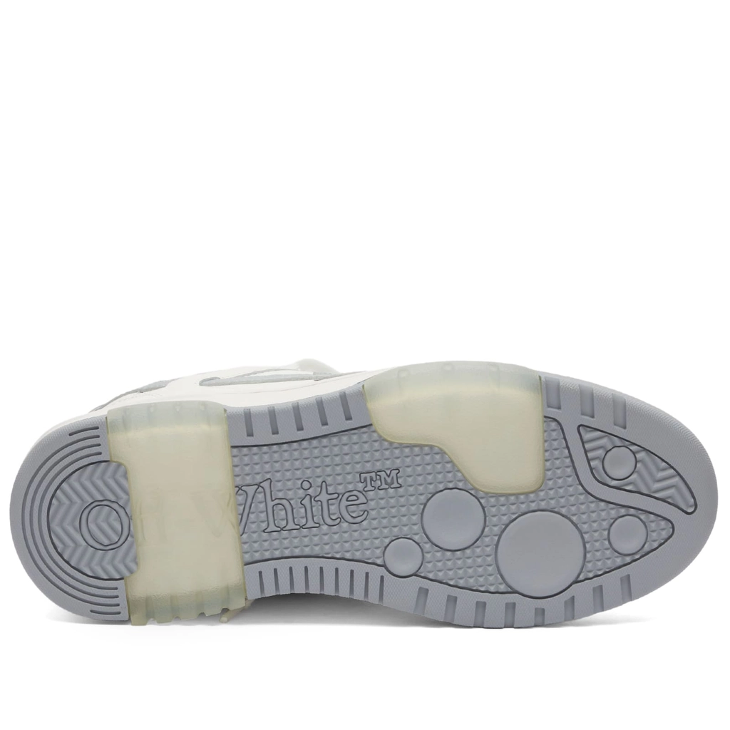 Off White Men's Out Of Office Leather Sneaker White/Grey